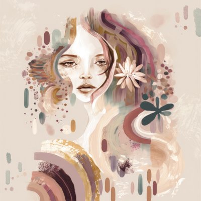 Kobieca, kwiatowa fantazja autorstwa Bella Eve