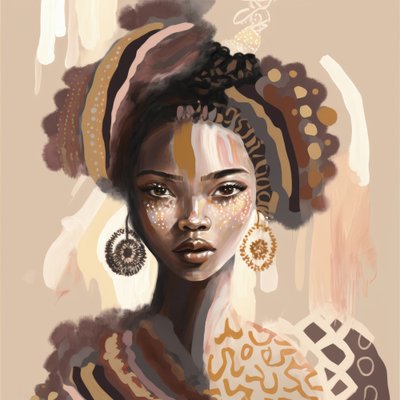 Elegancki portret kobiety autorstwa Bella Eve