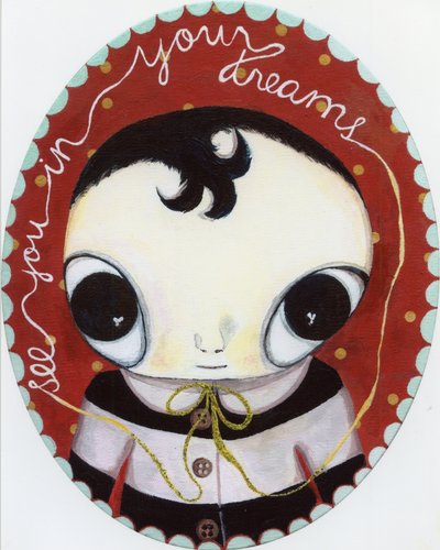 Do zobaczenia w swoich snach, 2010, olej na płótnie autorstwa Bella Larsson