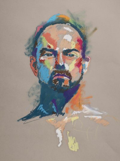 Color Study 10, 2023 (pastel na papierze) autorstwa Ben Benet