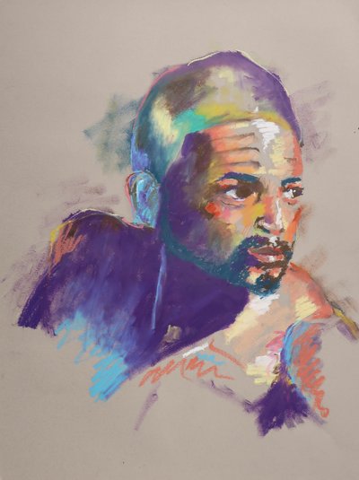 Color Study 11, 2023 (pastel na papierze) autorstwa Ben Benet