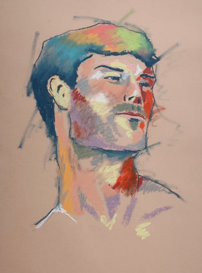 Color Study 12, 2023 (pastel na papierze) autorstwa Ben Benet