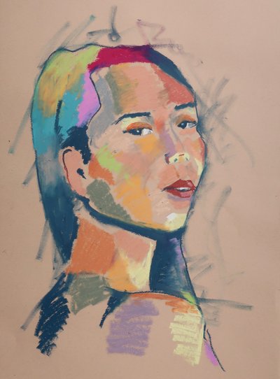 Color Study 14, 2023 (pastel na papierze) autorstwa Ben Benet