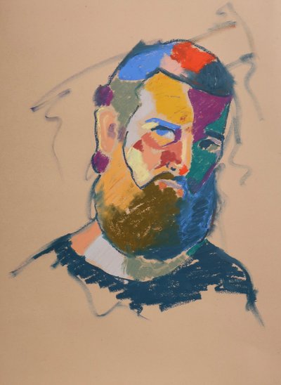 Color Study 16, 2023 (pastel na papierze) autorstwa Ben Benet