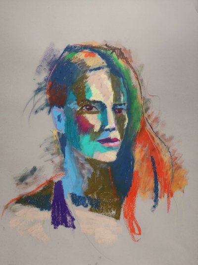 Color Study 1, 2023 (pastel na papierze) autorstwa Ben Benet
