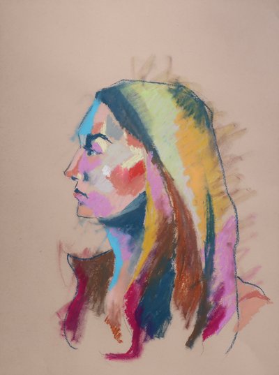 Color Study 3, 2023 (pastel na papierze) autorstwa Ben Benet