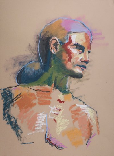 Color Study 6, 2023 (pastel na papierze) autorstwa Ben Benet