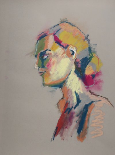 Color Study 9, 2023 (pastel na papierze) autorstwa Ben Benet