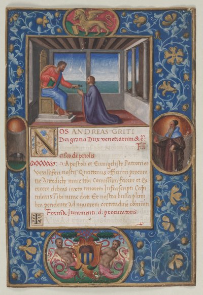 Kartka z Komisji: Św. 1523-1524. autorstwa Benedetto Bordone