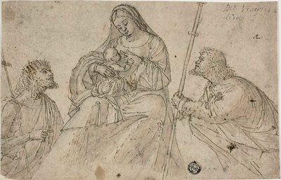 Dziewica z Dzieciątkiem i święci Jan Chrzciciel i Roch autorstwa Benedetto Carpaccio