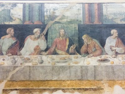 Ostatnia wieczerza, szczegół autorstwa Benedetto Coda