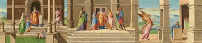 Ofiarowanie i małżeństwo Dziewicy oraz Zwiastowanie, 15201525. autorstwa Benedetto Diana