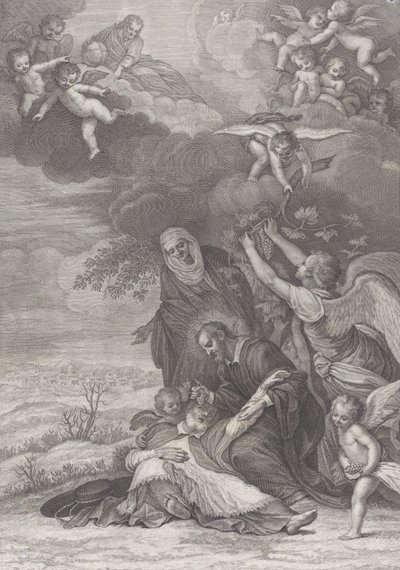 Cud świętego, 1777 autorstwa Benedetto Eredi