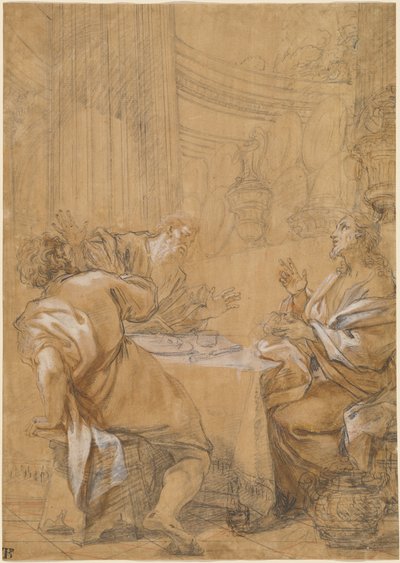 Wieczerza w Emaus autorstwa Benedetto Luti