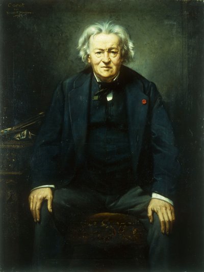 Portret Jean Baptiste Camille Corot, 1874 autorstwa Benedict Masson