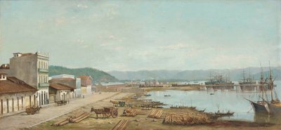 Benedito Calixto - port konsulatu w Santos, SP, 1887 r. autorstwa Benedito Calixto
