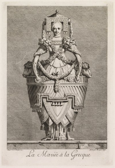 Grecka maskarada: płyta grecka panny młodej 6, 1771. autorstwa Benigno Bossi
