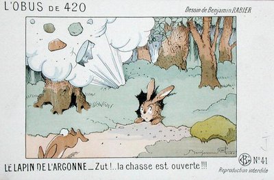 "Cholera!... Rozpoczęła się pościg!!!" (kolor lito) autorstwa Benjamin (after) Rabier