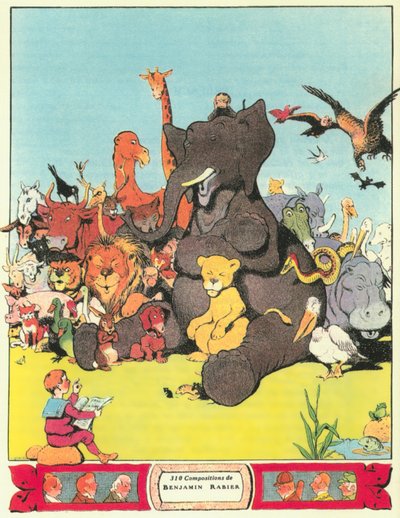 Ilustracja z „Bajek” Jeana de la Fontaine autorstwa Benjamin (after) Rabier