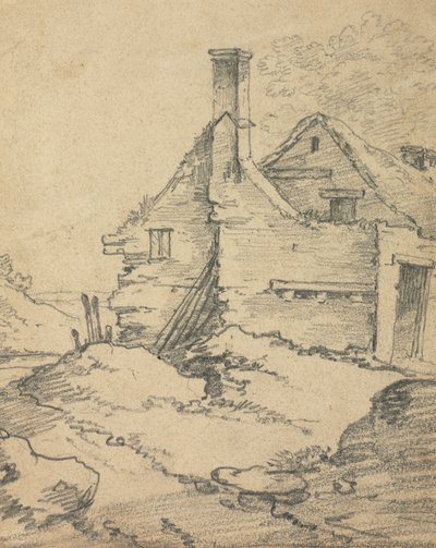 Domy w krajobrazie. autorstwa Benjamin Barker