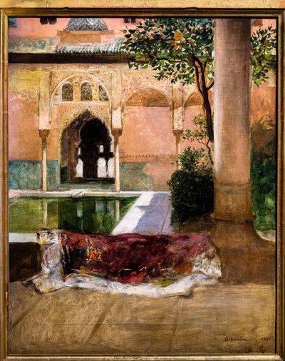 Dziedziniec Alhambry autorstwa Benjamin Constant