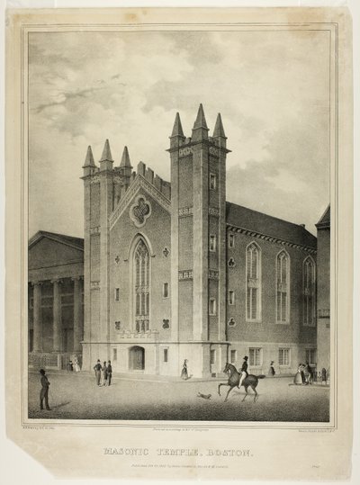 Świątynia masońska, Boston autorstwa Benjamin F. Nutting