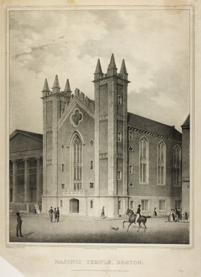 Świątynia masońska, Boston autorstwa Benjamin F. Nutting