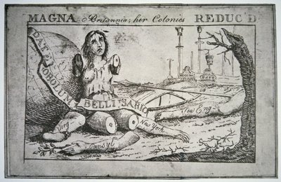Wielka Brytania: zredukowane kolonie (lito) autorstwa Benjamin Franklin