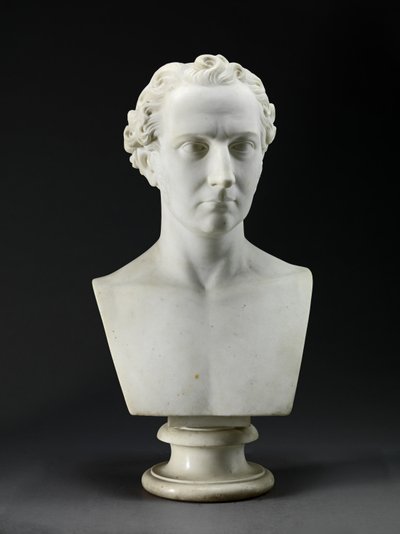 Popiersie portretowe Brata Artysty, rzeźbiarza, Johna Gibsona (1790-1866) 1837-38 (marmur z Carrary) autorstwa Benjamin Gibson