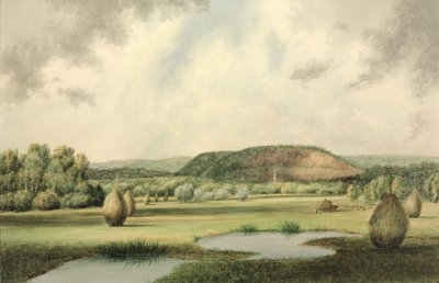 West Rock, New Haven, Connecticut, ok. 1854-60 (wc na papierze) autorstwa Benjamin H. Coe