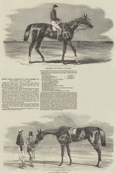 Wyścigi Epsom, portrety zwycięzców Derby i Oaks autorstwa Benjamin Herring