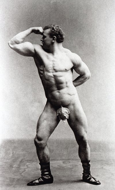 Niemiecki kulturysta Eugen Sandow autorstwa Benjamin J. Falk