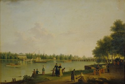 Widok Daczy księcia Stroganowa pod Petersburgiem, 1804 r autorstwa Benjamin Paterssen