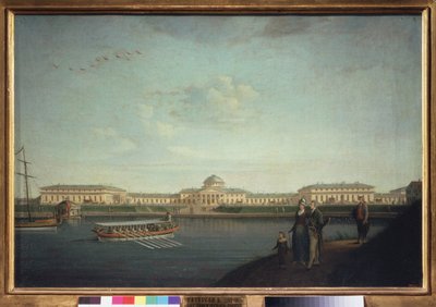 Pałac Taurydów widziany od strony Newy (Sankt Petersburg). Obraz Benjamina Patersena (1748-1815), olej na płótnie autorstwa Benjamin Patersson