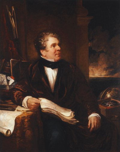 Portret kapitana Sir Johna Ross autorstwa Benjamin Rawlinson Faulkner