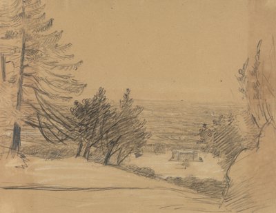 Krajobraz z zamkiem autorstwa Benjamin Robert Haydon