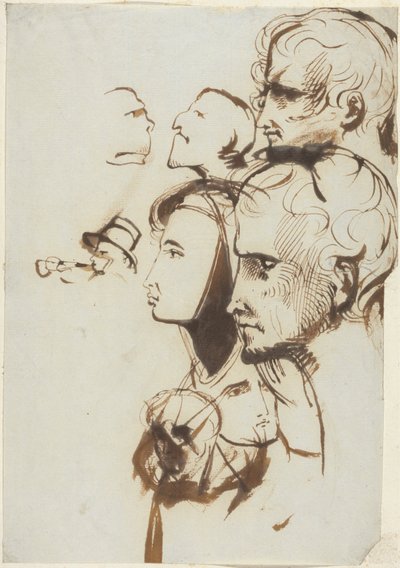 Studium twarzy autorstwa Benjamin Robert Haydon