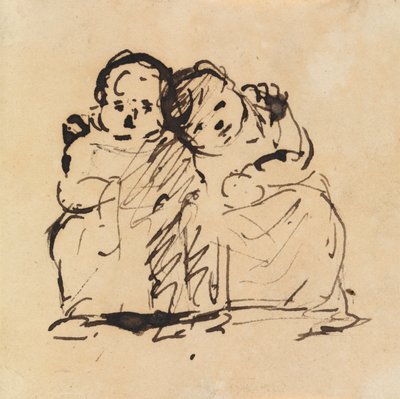 Studium dwojga dzieci autorstwa Benjamin Robert Haydon