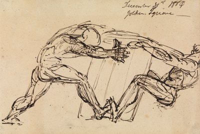 Studium dwóch aktów męskich autorstwa Benjamin Robert Haydon