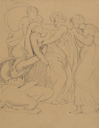 Studium dramatycznej sceny autorstwa Benjamin Robert Haydon