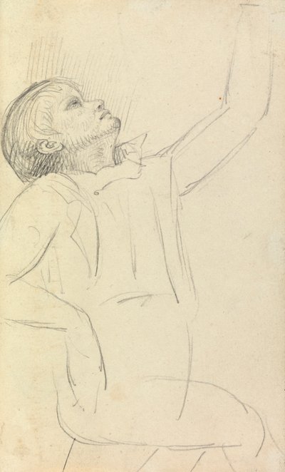 Studium siedzącego mężczyzny autorstwa Benjamin Robert Haydon
