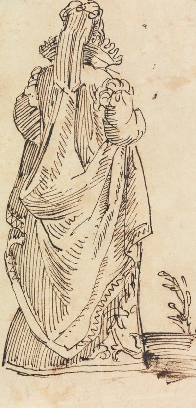 Studium kobiety, widok z tyłu autorstwa Benjamin Robert Haydon