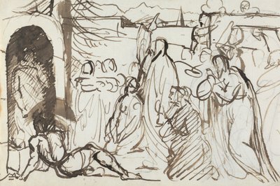 Studium zmartwychwstania Łazarza autorstwa Benjamin Robert Haydon