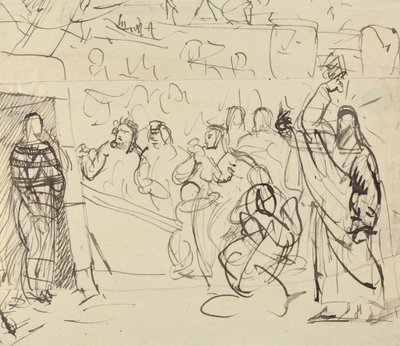 Studium zmartwychwstania Łazarza autorstwa Benjamin Robert Haydon