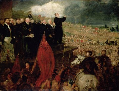 Spotkanie Związków na Newhall Hill, Birmingham, 16 maja 1832 r. autorstwa Benjamin Robert Haydon