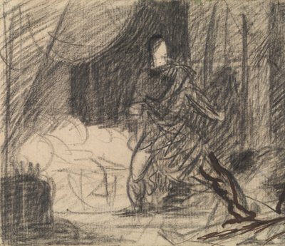 Morderstwo Duncana - Makbet z ciałem (i zbliżająca się Lady Makbet) autorstwa Benjamin Robert Haydon