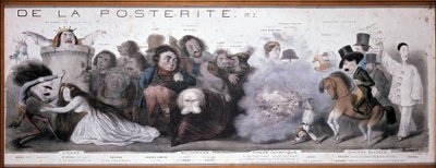 Le grand chemin de la posterity: przedstawienie tragedii i komedii (Dorval, etc...) - Litografia Benjamina Roubauda, ​​Maison de Balzac, Paryż autorstwa Benjamin Roubaud