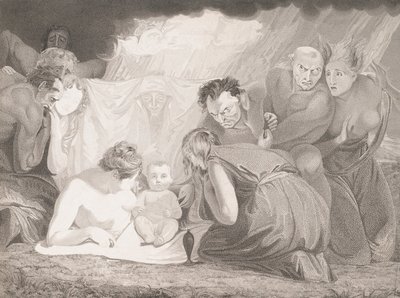 Niemowlę Szekspir z udziałem natury i pasji, 1799. autorstwa Benjamin Smith