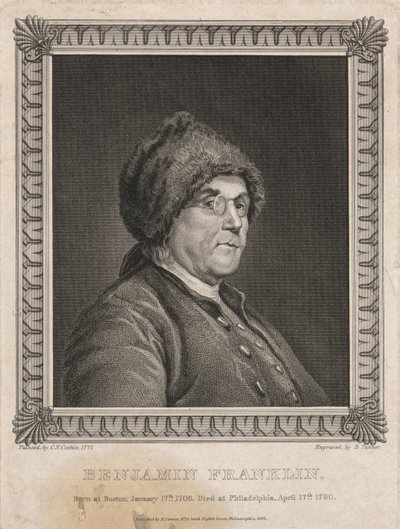Benjamin Franklin autorstwa Benjamin Tanner