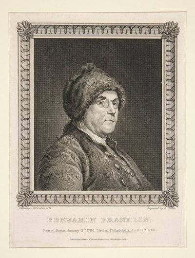 Benjamin Franklin autorstwa Benjamin Tanner